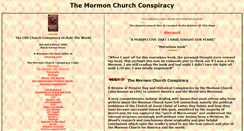 Desktop Screenshot of mormonconspiracy.com
